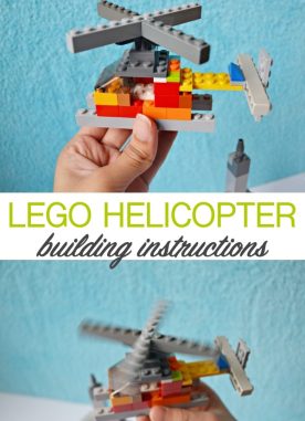Lego helicopter building instructions for kids