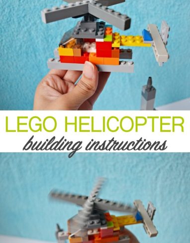 Lego helicopter building instructions for kids