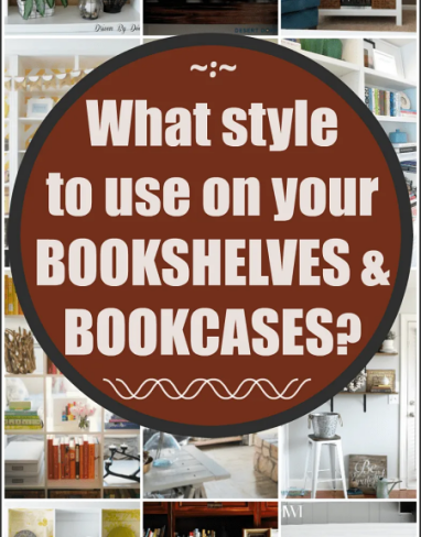 Styling bookshelves and bookcases the way you like it