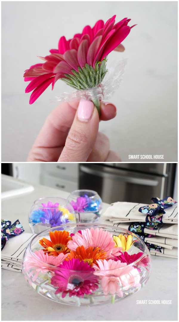 DIY-bubble-wrap-floating-flower-arrangement-idea