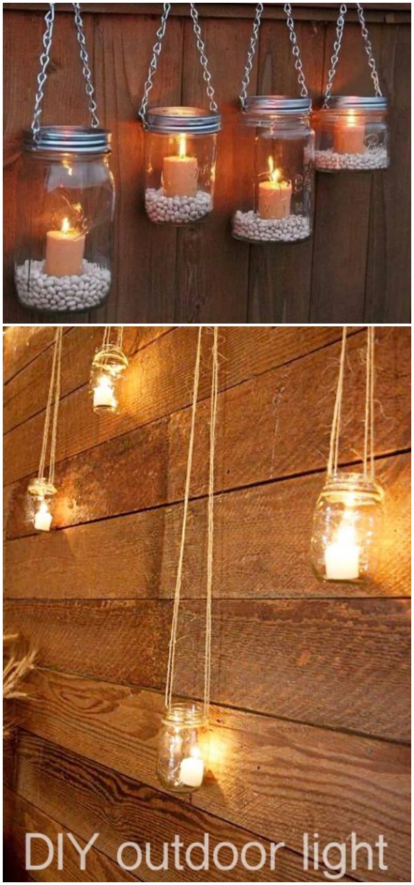 How to Hang an Outdoor Light - No Holes! - DIY Candy