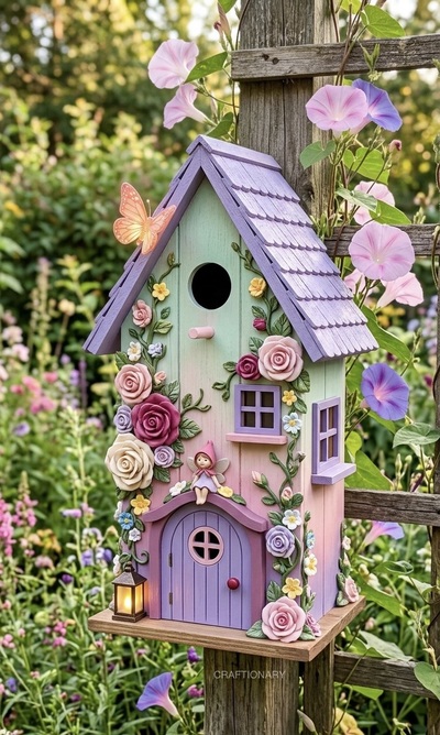 diy-painted-birdhouse