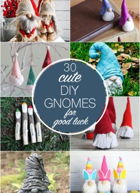 30 Cute DIY gnomes home decor projects for good luck
