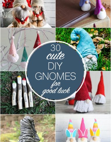 30 Cute DIY gnomes home decor projects for good luck