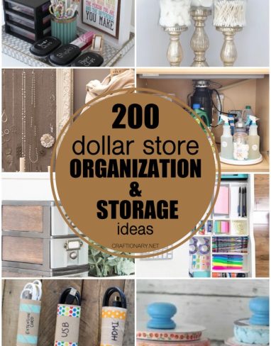 200 DIY Dollar Store Organization and Storage Ideas