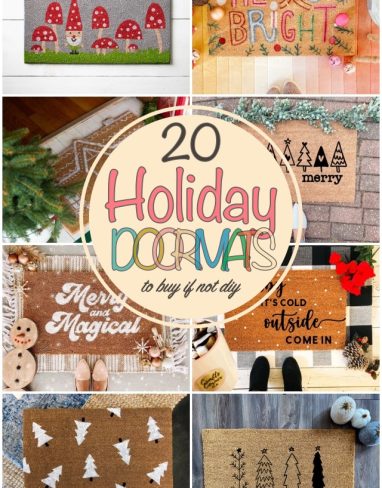 DIY Holiday Doormats to buy if not DIY
