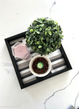 DIY Backsplash tile tray that looks expensive