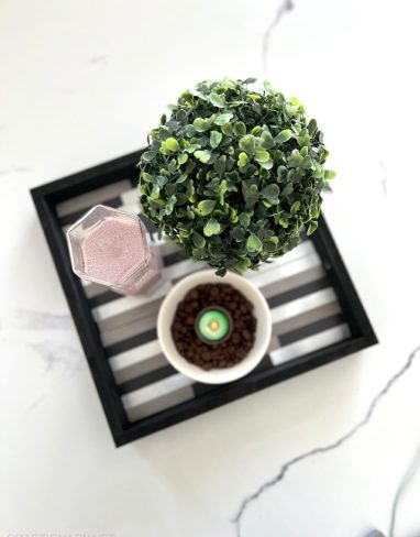 DIY Backsplash tile tray that looks expensive
