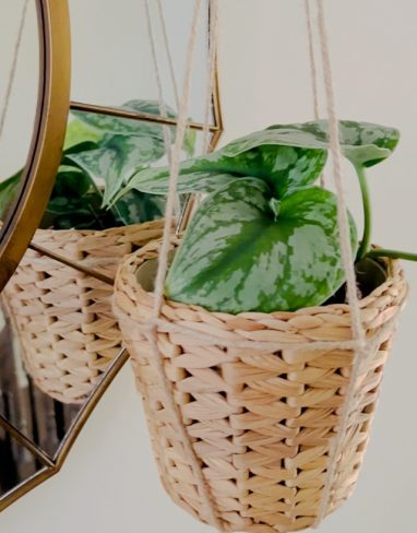How to make wall mounted plant holder with macrame