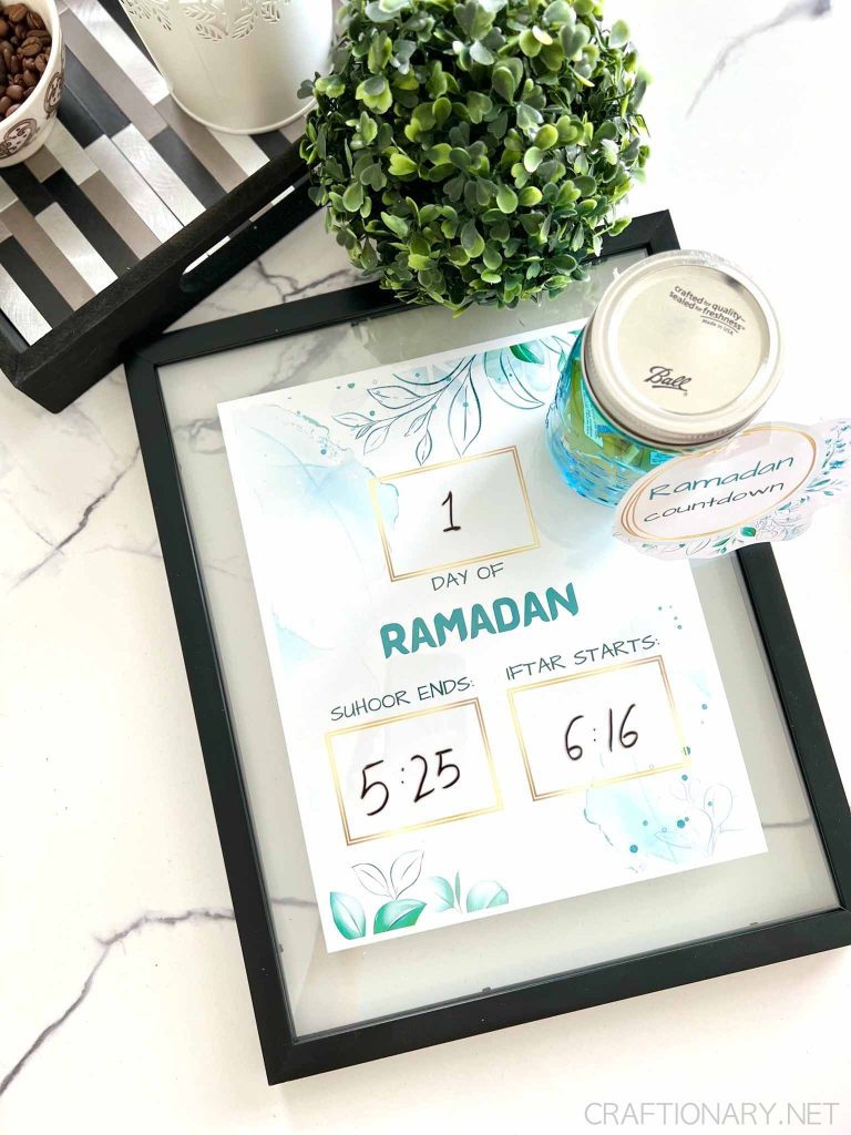 ramadan printable day suhoor iftar time