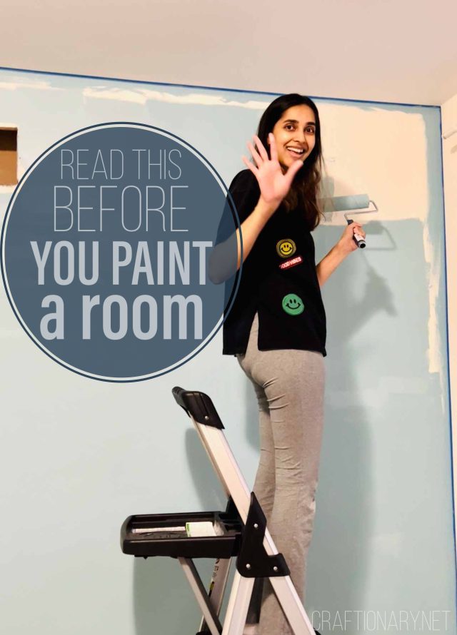 how to paint a room wall first time
