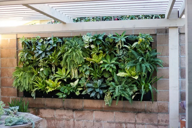 vertical plant pocket wall garden