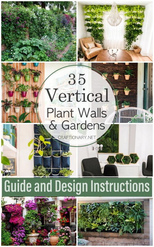 Vertical plant walls and gardens