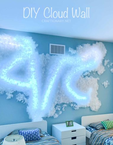How to make led cloud wall light that changes color
