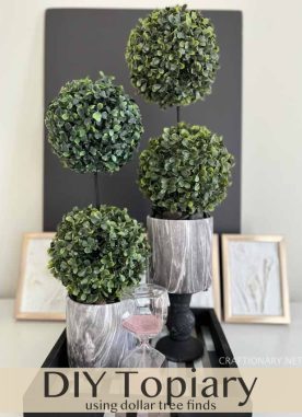 Make luxurious topiary garden to decorate on budget with greenery