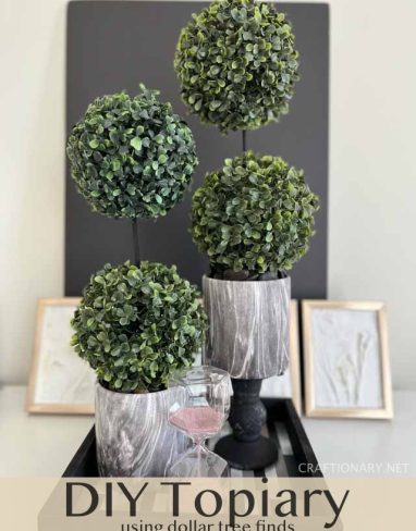 Make luxurious topiary garden to decorate on budget with greenery