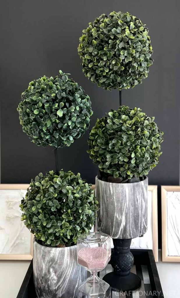 Make luxurious topiary garden to decorate on budget with greenery