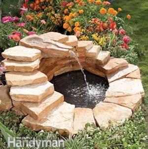 fountain-rock-feature-landscaping