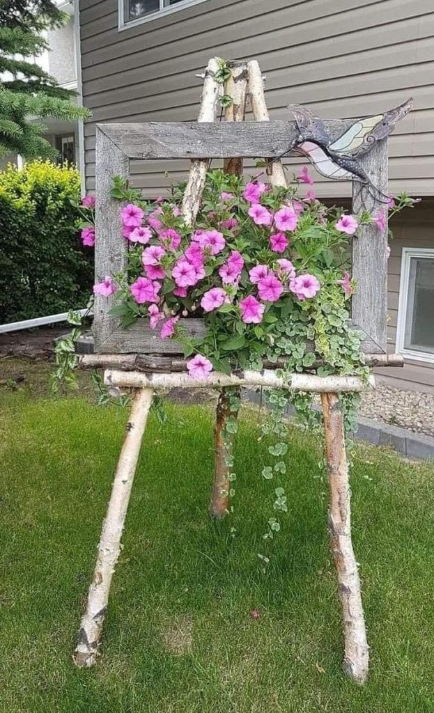 painting-flowers-canvas-front-yard-landscaping