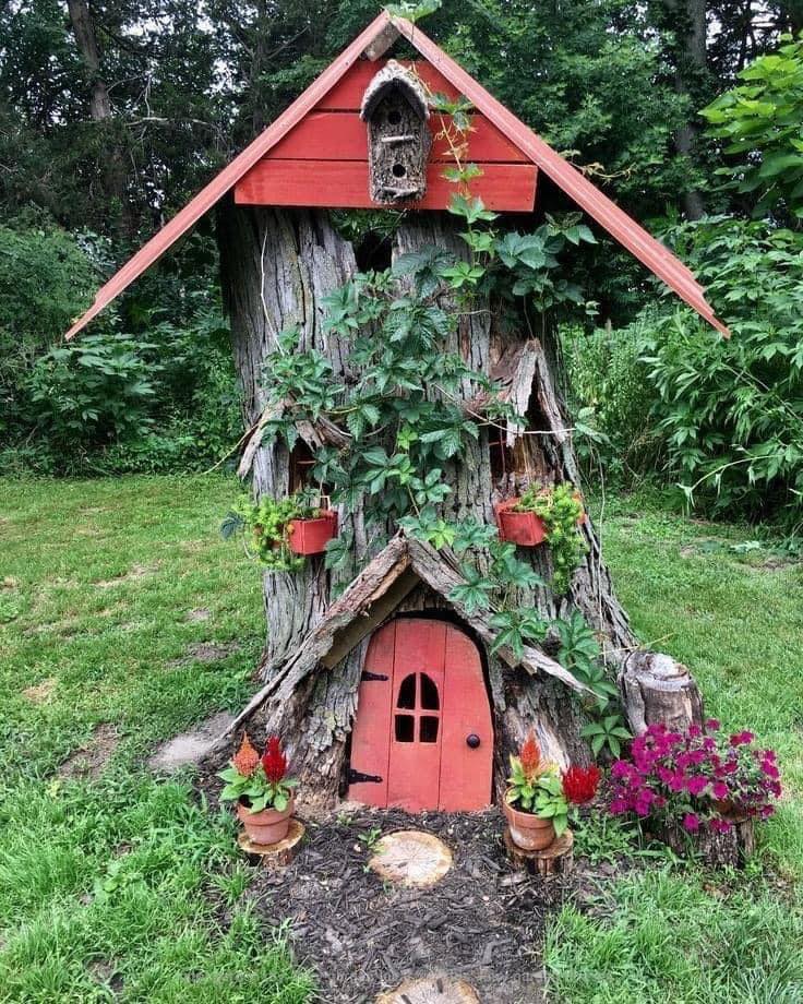 turn-tree-stump-into-fairy-house