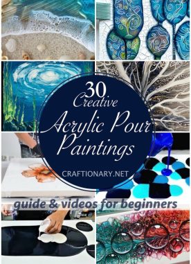 30 Creative Acrylic Pour Painting Ideas with videos