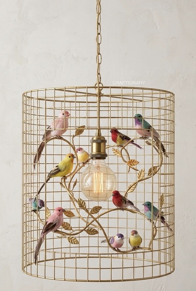 diy-wire-bird-chandelier