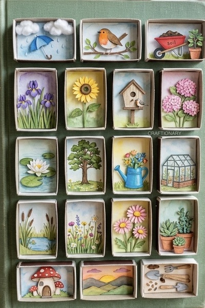 paper-crafts-matchbox-nature-diorama