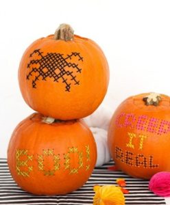 Cross-Stitch-Pumpkins