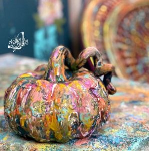 abstract-painted-pumpkins