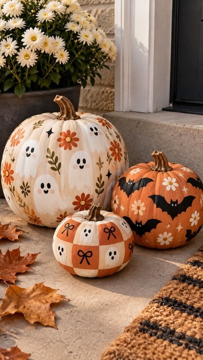 hand-painted-halloween-cute-pumpkins-diy
