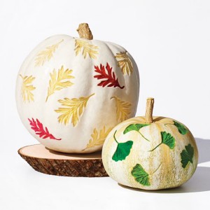 leaf-carved-pumpkin