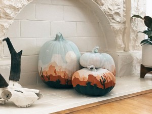 painted-pumpkin-diy-cactus-decor