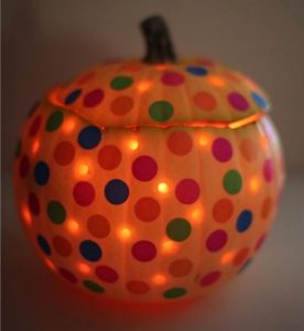 polka-dots-carved-pumpkin