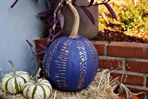 shibori-painted-pumpkin