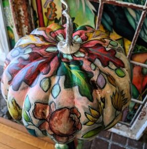 vintage-painted-pumpkin