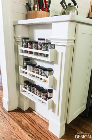 DIY {Undermount} Spice Rack - Beneath My Heart