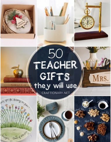 50 Useful Teacher Christmas Gifts to BUY or DIY gifts