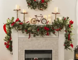 best-choice-pre-lit-christmas-garland-battery-powered