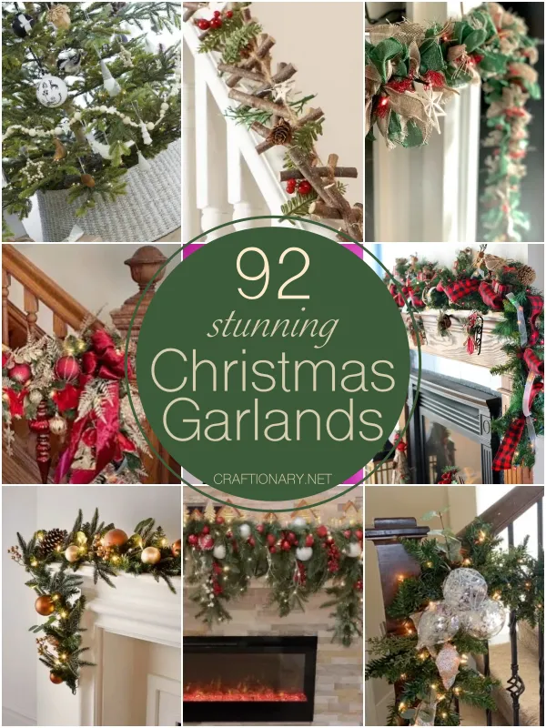 DIY Faux Asymmetrical Christmas Garland Idea - Hello Central Avenue