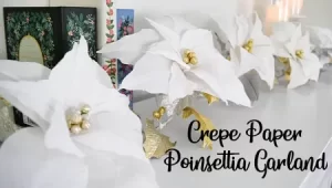 crepe-paper-magnolia-holly-leaf-garland