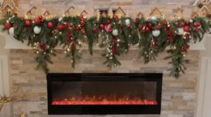 fireplace-christmas-garland-red-and-green