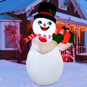 thumbnail image 2 of Card Slot Insert Christmas Snowman Ground Stake Art For Colorful Yard Decorations 2 of 10