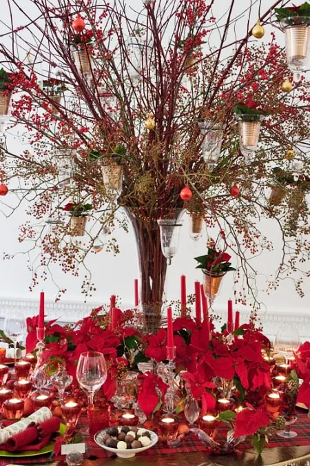 Poinsettia-Christmas-Table-tree-centerpiece