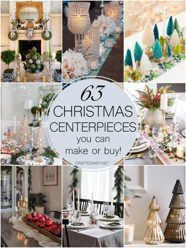 60 Simple Christmas Table Decorations and Holiday Centerpieces