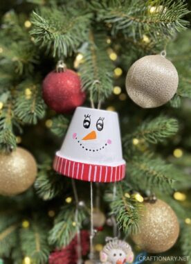 Easy snowman craft wind chime