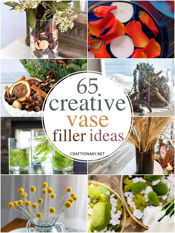 65 Creative Vase filler ideas for home decor - Craftionary