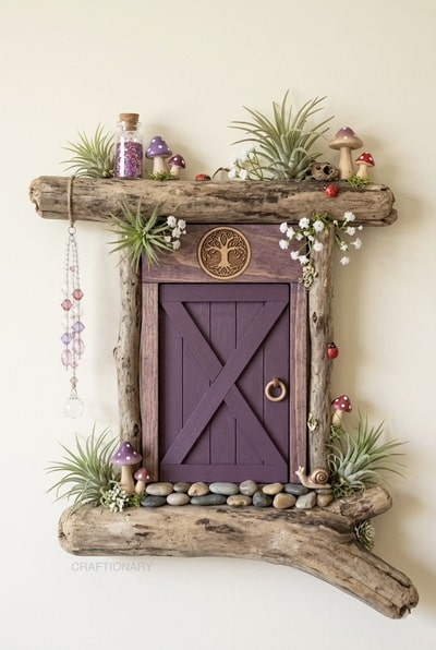 fairy-garden-door-air-plant-driftwood-decoration