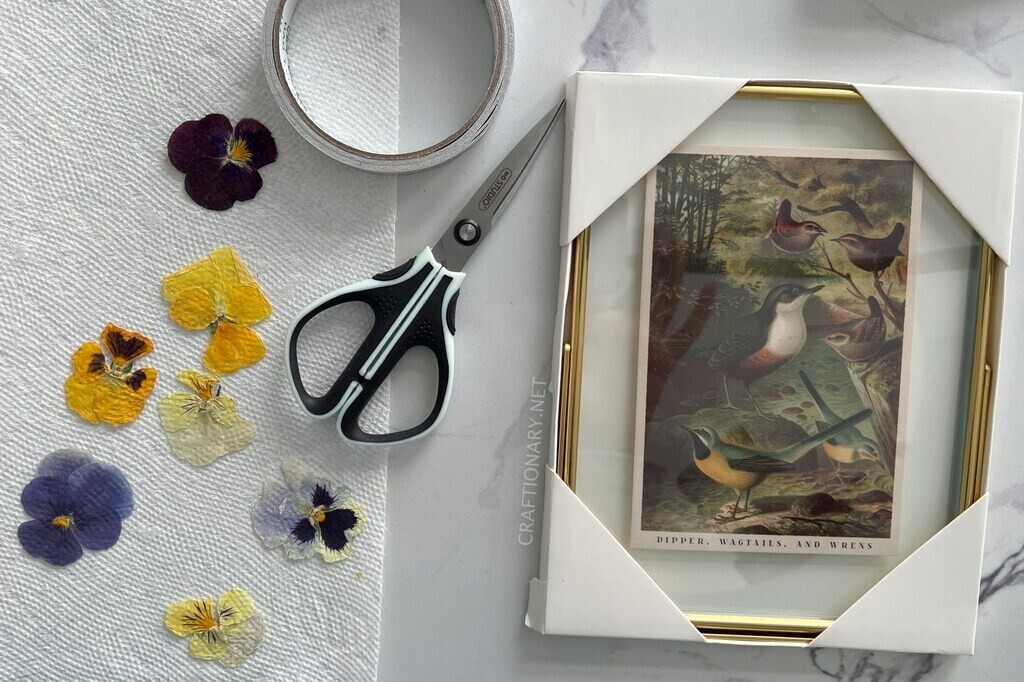 make-pressed-flowers-in-frame-vintage-art