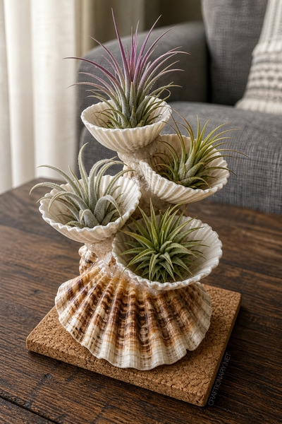 seashell-air-plant-display-diy