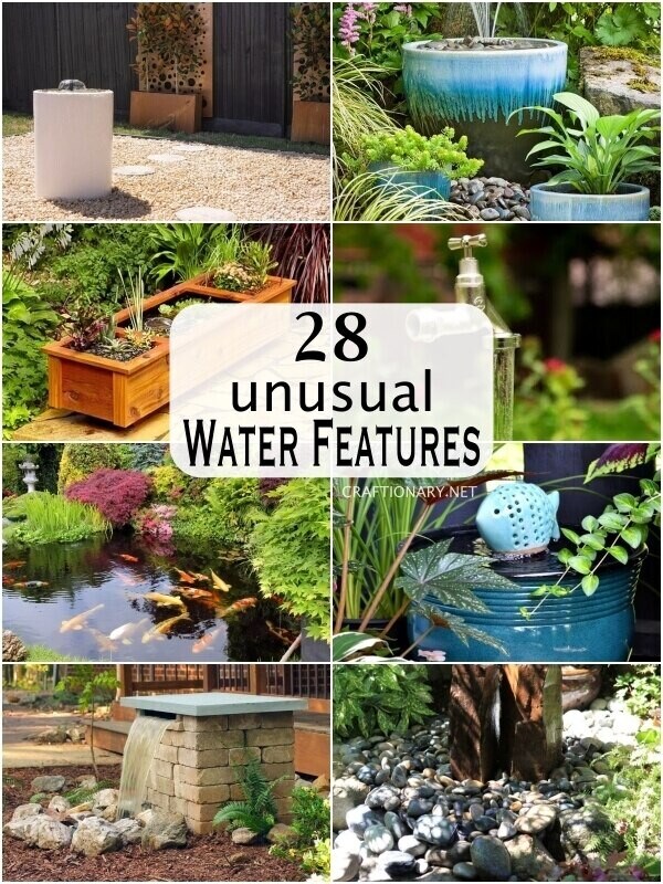 28 DIY Water Feature Ideas for your yard - Craftionary